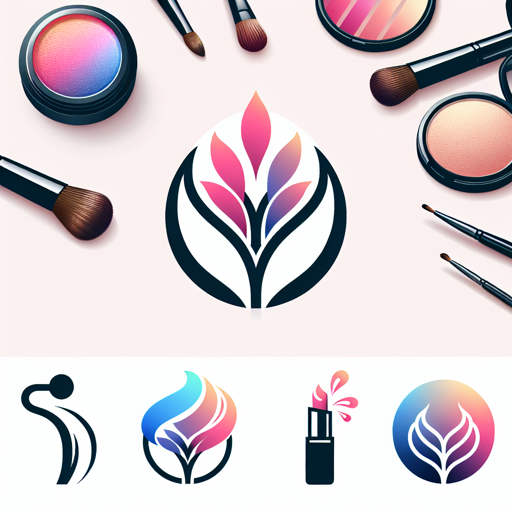 Create a logo for Danna's Cosmetics that embodies the essence of beauty, elegance, and quality, with a modern and sleek design that reflects the brand's commitment to skincare and makeup products.